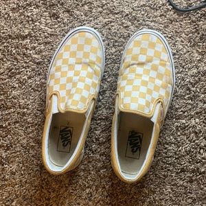 Yellow Checkered Vans